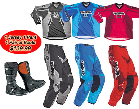 msr gear package and Boots