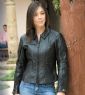 First Gear babe leather motorcycle jacket