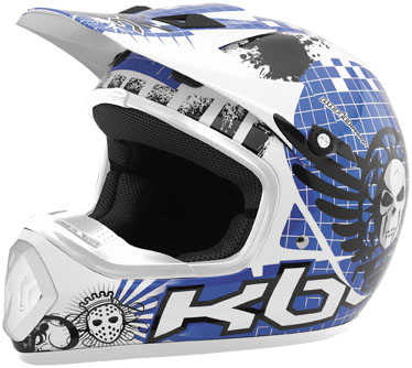 kbc moto-x7 helmet Monster Blue