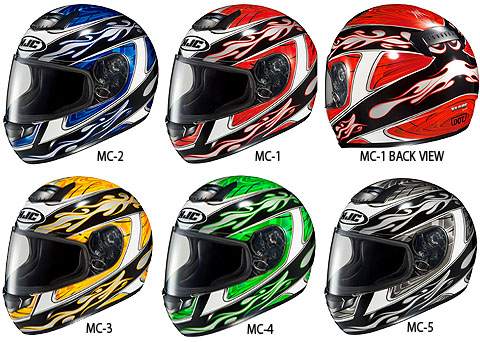 hjc cs-r1 helmet flare