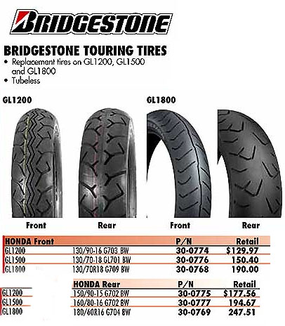 bridgestone touring motorcycle tires goldwing